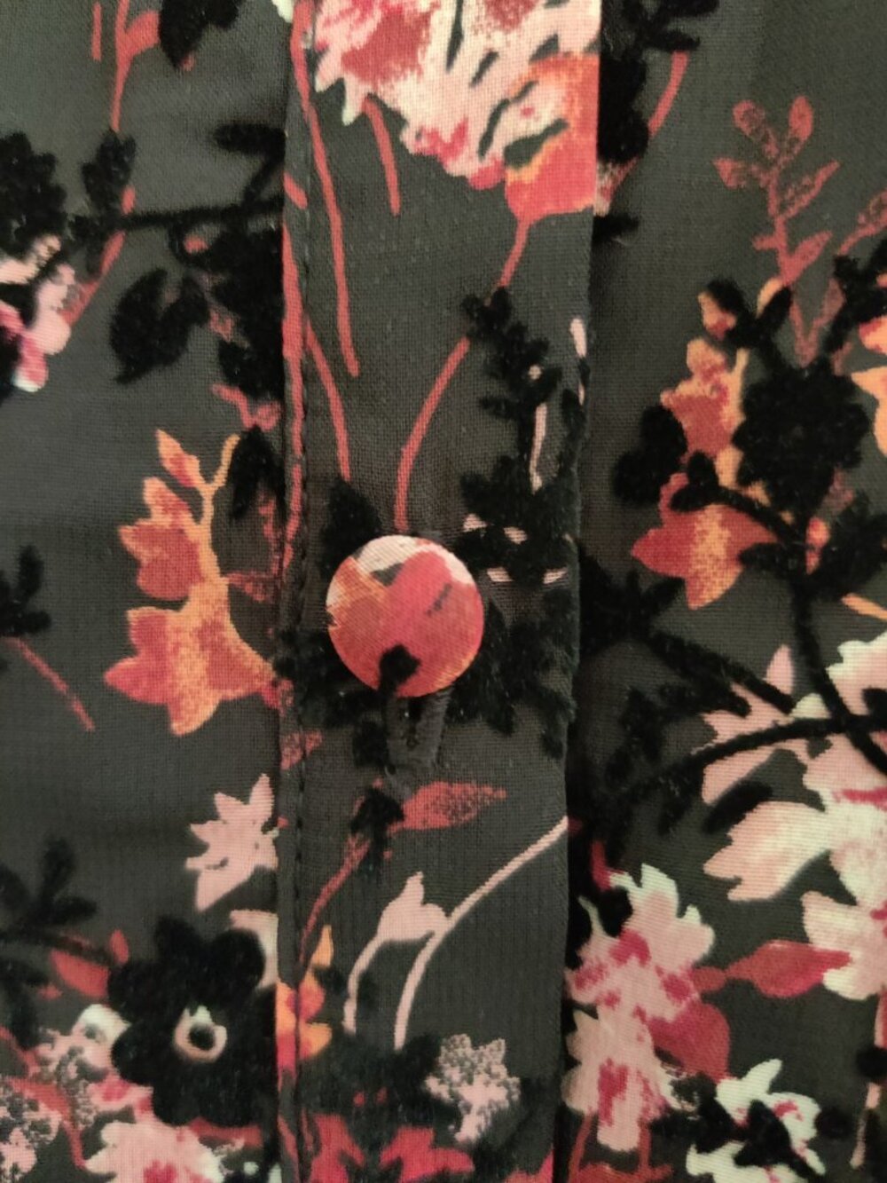 52seven Womens Short Sleeve Floral Shirt Dress - Size 6P - Picture 5 of 5